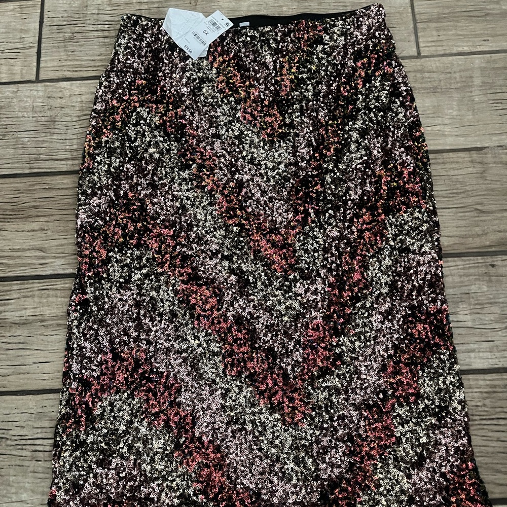 Bar III Multicolor Sequin Pencil Skirt